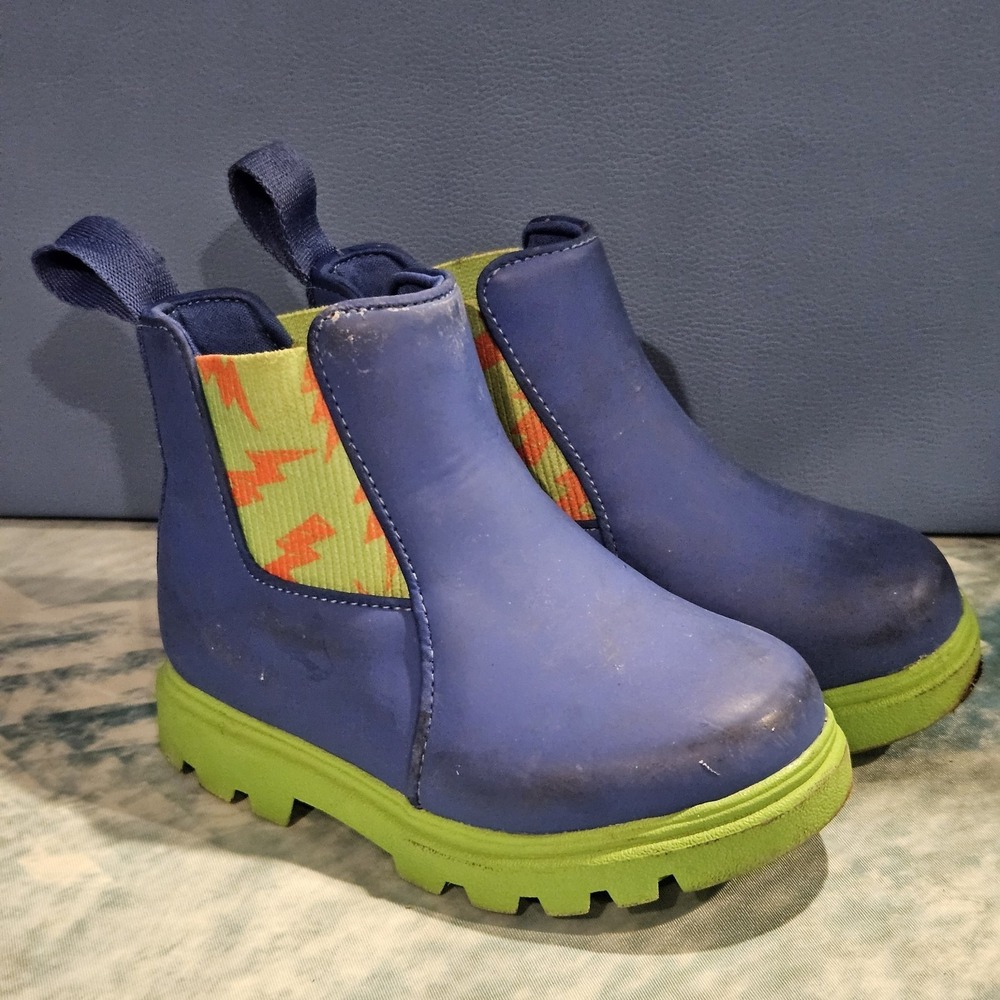Native Kensington TrekLite Boots Blue Green Toddler Size C7 Rain‎ Boots